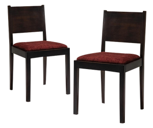 Set of Vintage Dutch Side Chairs in Mahogany, 1930s
