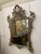 Italian 19th c. hand carved silver leaf mirror. Original cut glass mirror. 44'l x 64'h 37-107