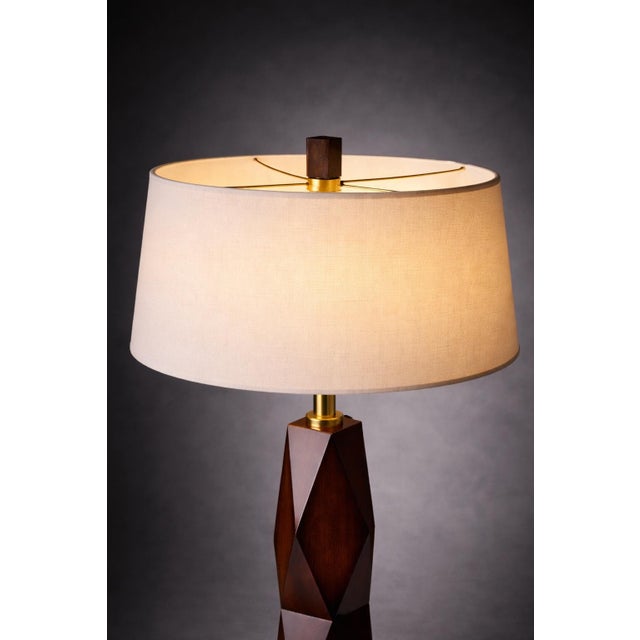 Late 20th Century Late 20th Century Architectural Faceted Table Lamps — a Pair For Sale - Image 5 of 9