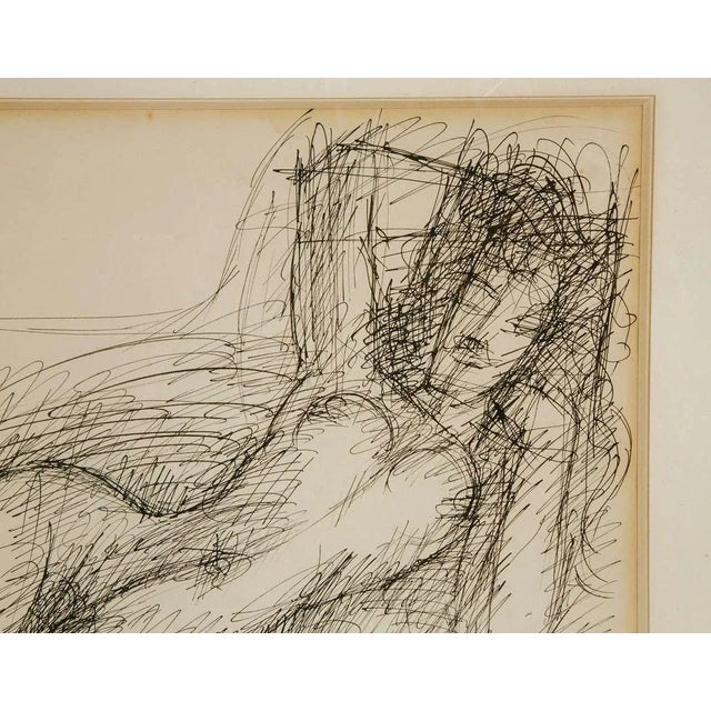 Paper Nu Alangui Drawing by Marcel Gromaire, 1944 For Sale - Image 7 of 8