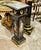 Elevate your interior with this magnificent French Empire-style pedestal, expertly crafted in a striking black lacquer...