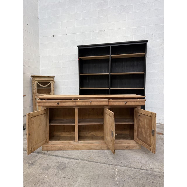 Wood 19th Century Elm Sideboard For Sale - Image 7 of 14
