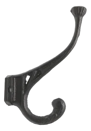 New Reproduction Double Black Cast Iron Hook