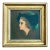 Vintage Lady in Hat Oil Painting For Sale