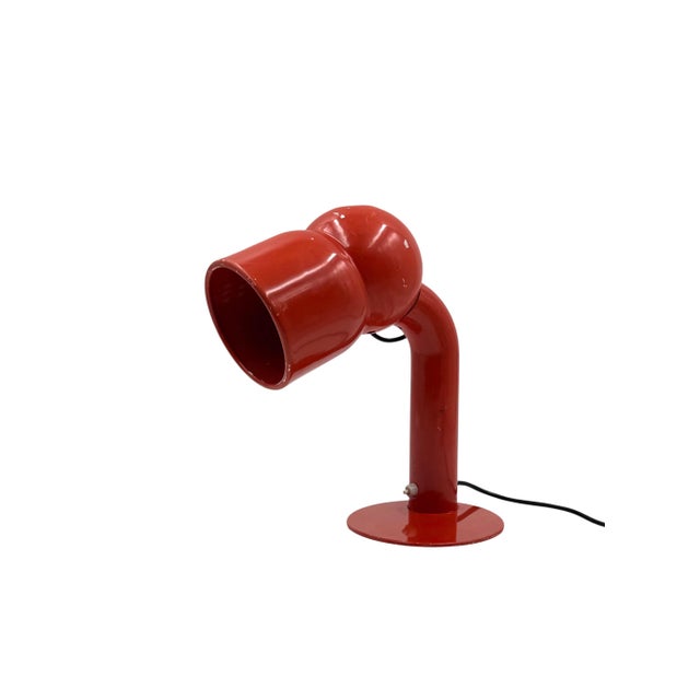 Mid-Century Modern 1960s Elio Martinelli, Mod. 2135 Robot Red Table / Desk Lamp, Martinelli Luce Italy For Sale - Image 3 of 10