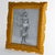 Mid-Century Modern Varnished Carved Sycamore Wood Picture Frame, Circa 1940 For Sale - Image 3 of 9