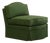 Zucchini Velvet Felix Slipper Chair by Ceraudo For Sale