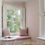 Schumacher Sample - Schumacher Edwin Stripe Narrow Wallpaper in Pink For Sale - Image 4 of 5