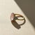 Rose Quartz Multicolor Ring in 14k Gold, Size 7.5 For Sale - Image 4 of 12