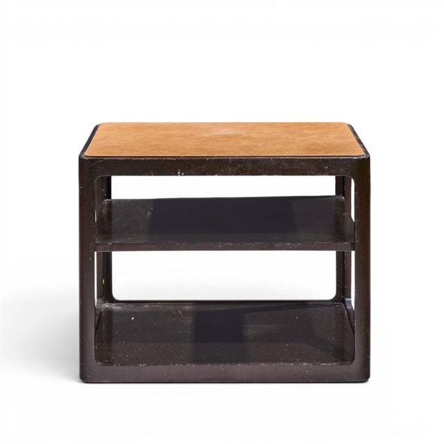 Wood Roger Sprunger for Dunbar Mid Century Mahogany Side Table For Sale - Image 7 of 10