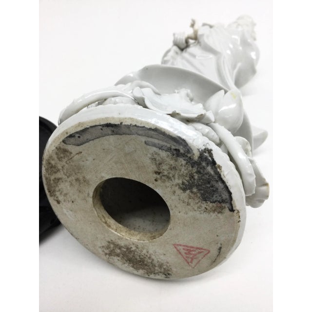 Vintage Chinese White Porcelain Guanyin For Sale - Image 12 of 13