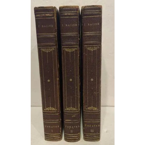 Theatre de Jean Racine. Complete set of 3 Volumes. Published by D. Jouaust, Paris c 1900. The handsome antique set is...
