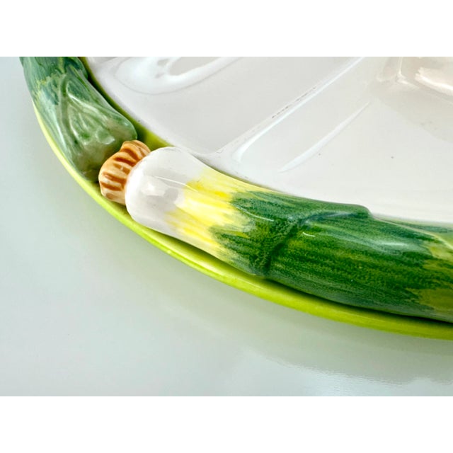 Vintage Stafford Japan Ceramic Serving Platter & Utensils- 4 Pieces For Sale - Image 4 of 12