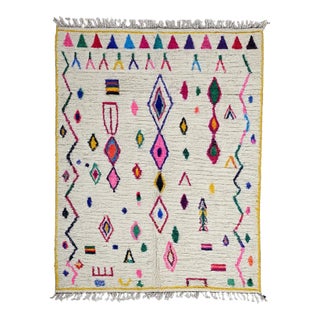 Handwoven Atlas Wool Rug - 9.8 X 6.4 Ft For Sale