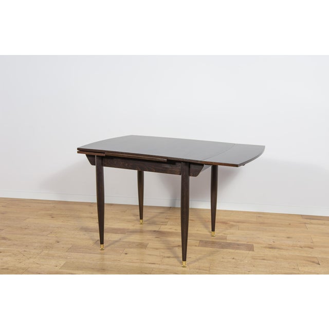 Brown Mid-Century Extendable Teak Dining Table, United Knigdom, 1960s For Sale - Image 8 of 18
