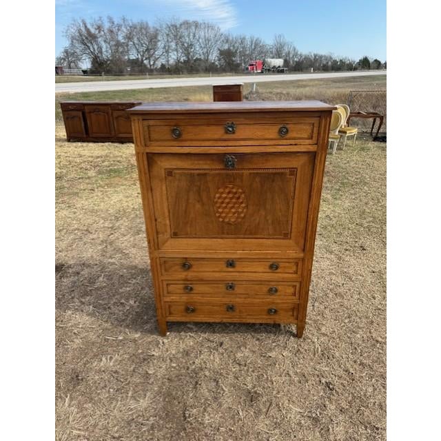 18th Century 18th Century French Louis XVI Walnut Secretary Desk For Sale - Image 5 of 12