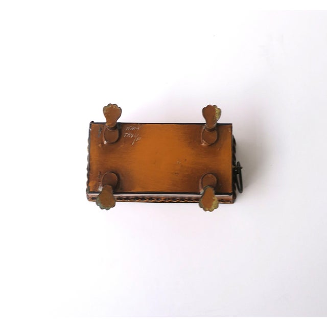 Italian Cachepot Plant Holder or Desk Accessory Neoclassical Empire Style, Signed Italy For Sale - Image 12 of 13