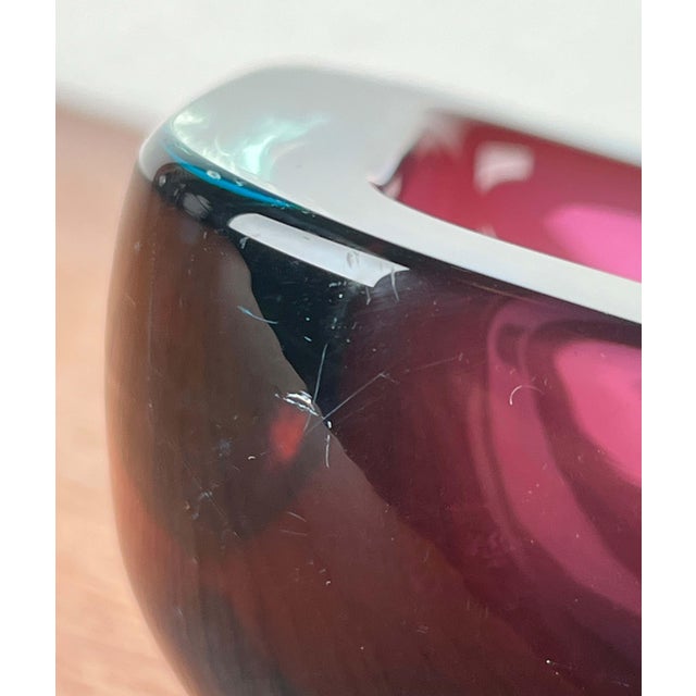 Vintage Italian Sommerso Murano Glass Bowl, 1970s For Sale - Image 17 of 18