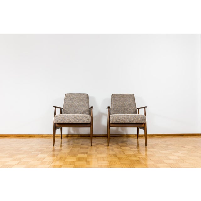 Wood Vintage Lounge Chairs by H. Lis, Poland, 1960s, Set of 2 For Sale - Image 7 of 15