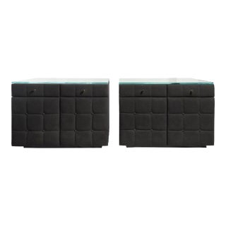 Nyc Designer Custom Made Modern Nightstands - a Pair For Sale