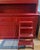 Wood Mercantile Large Red Sideboard Buffet and Hutch With Accompanying Red Four Step Step Stool - Set of 3 For Sale - Image 7 of 9
