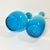 1970s Vintage Tiffany Blue Italian Venetian Blown Glass Vases With White Encasing - A Pair For Sale - Image 11 of 11