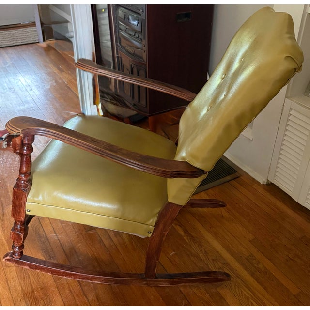 Vintage Wooden Rocking Chair For Sale - Image 12 of 12