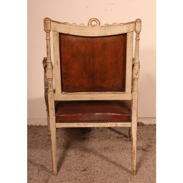 18th Century Louis XVI Armchair For Sale - Image 6 of 10