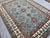 Textile Blue-Gray Kazak Wool Tribal Area Rug, Natural Dye, 6'4" X 9'8" For Sale - Image 7 of 15