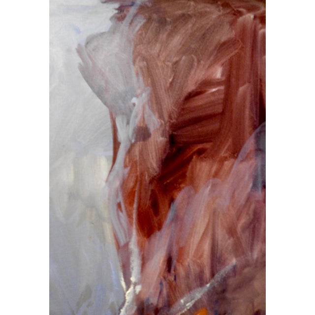 White "Lush Valley" Abstract Expressionist Landscape Oil Painting For Sale - Image 8 of 12