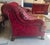 Circa 1970 Upholstered Burgundy Red Sofa For Sale - Image 10 of 10