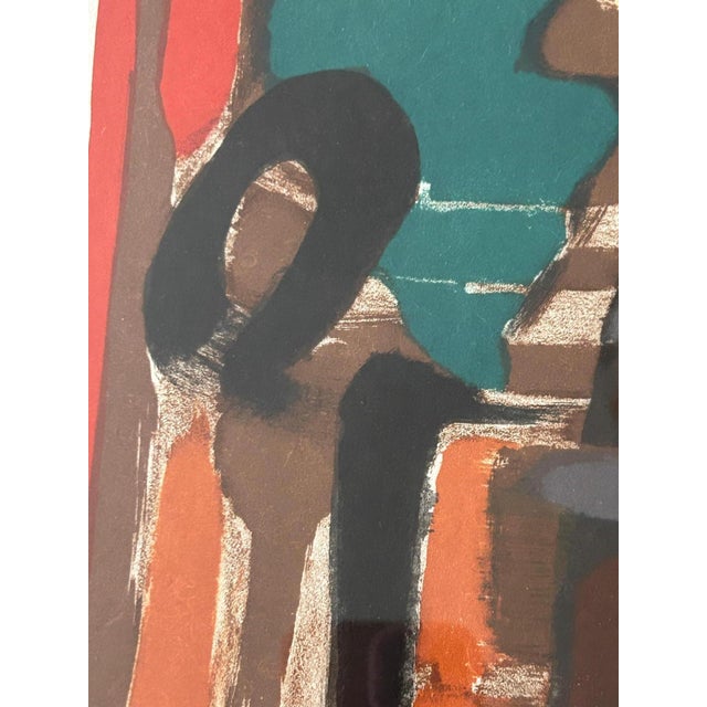 Albert Defossez, Abstract Composition, 1950s, Lithograph, Framed For Sale - Image 10 of 14