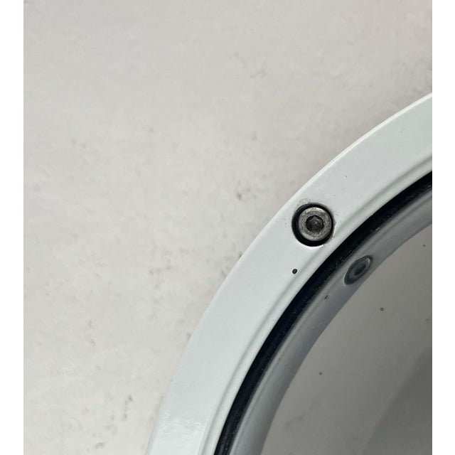 Mid-Century Modern Danish Pirat White Metal Outdoor Wall Lamp by Eva and Nils Koppel, Gert Edstrand for Nordisk Solar, 1960s For Sale - Image 9 of 18