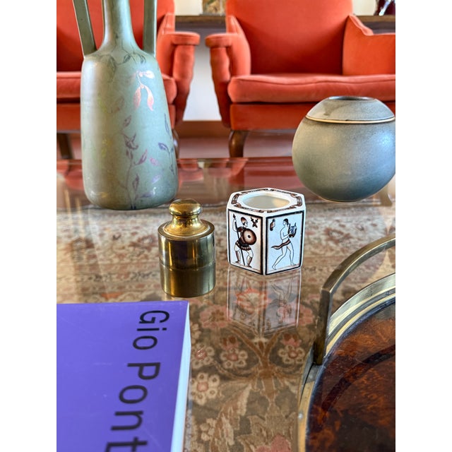 Mauro Manetti Brass Weight Shaped Table Lighter, Mauro Manetti Italy 1970 For Sale - Image 4 of 12