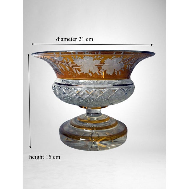 Art Deco Style French Cut Crystal Bowl For Sale - Image 18 of 18