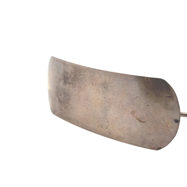 1910s Frederick Davis Art Deco Sterling Silver Hair Barrette For Sale - Image 11 of 11
