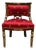 Empire French Armchair in Walnut For Sale