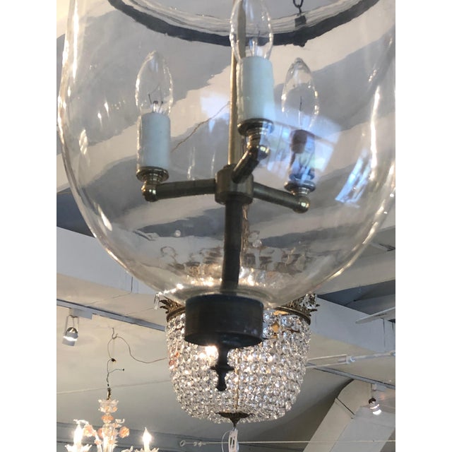 Mid 19th Century Antique Traditional Hurricane Style Foyer Lantern