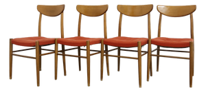 Scandinavian Dining Chairs, 1960s, Set of 4
