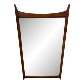 Mid-Century Modern Lane Walnut Mirror For Sale