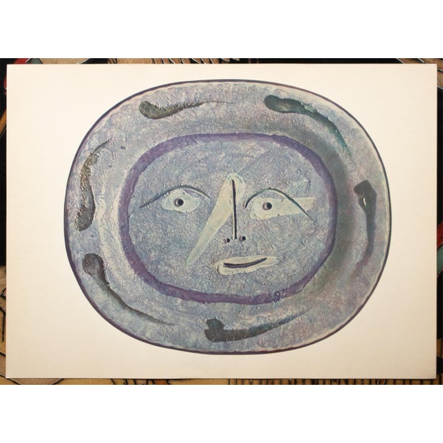 A stunning set of 8 vintage prints (based on photography, not actual ceramic pieces) of Pablo Picasso's Ceramic Platters....