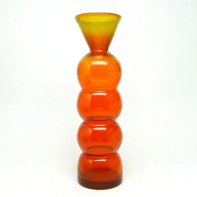 Titled Snowman Vase by Kazimierz Krawczyk for Sudety Glassworks, 1970s For Sale - Image 10 of 11