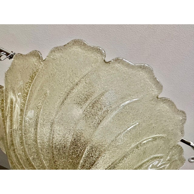 Murano Gold Rugiadoso Glass Semi Flush Mount Ceiling Light For Sale - Image 13 of 18