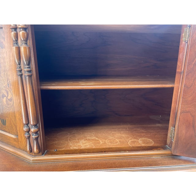 Vintage Hathaway's New York Ornate Carved Wood China Cabinet / Breakfront For Sale In Rochester - Image 6 of 14