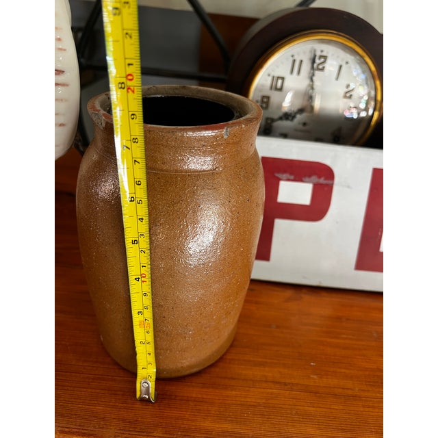 Brown Vintage Country Core Amish Butter Churn Jar For Sale - Image 8 of 8