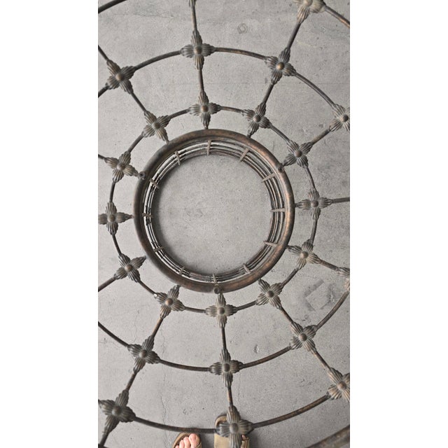 Vintage Rustic European Style Garden Patio Table For Sale - Image 4 of 8
