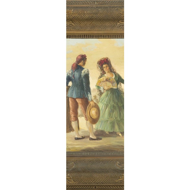 Jose Almonte, Figurative Composition, Oil Painting on Wood For Sale - Image 7 of 8