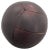 Vintage Mahogony Leather Medicine Ball, 1930s For Sale
