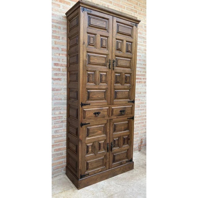 19th-Century Walnut Cupboard For Sale - Image 3 of 15