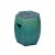 Chinese Chinese Hexagon Bamboo Theme Turquoise Green Ceramic Clay Garden Stool For Sale - Image 3 of 6